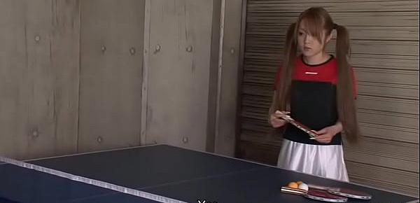  Asian ping pong player playing with their ping pongs